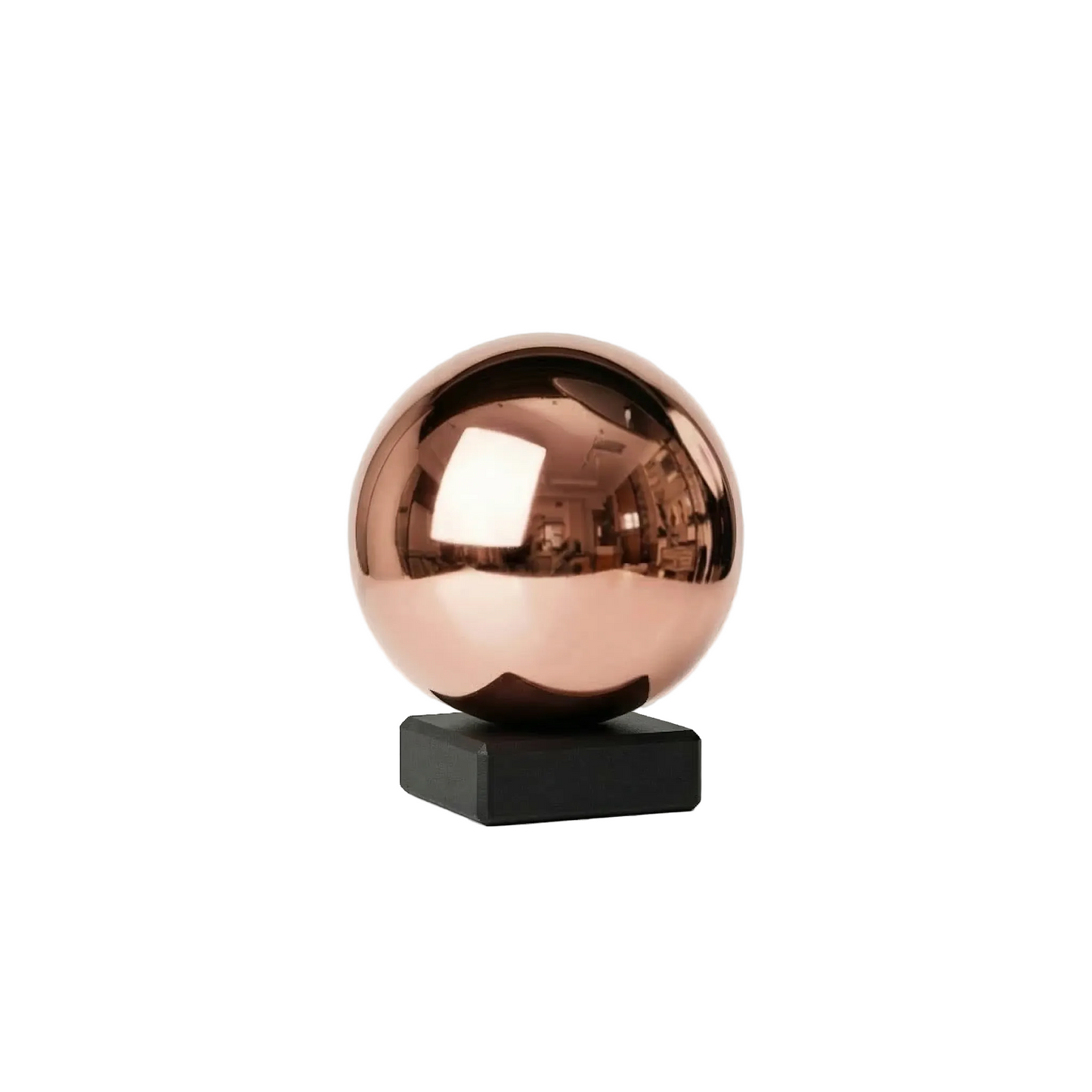 Sfera materia oro rosa scultura