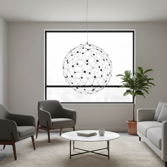 Lucciola Sfera Cromato Nero