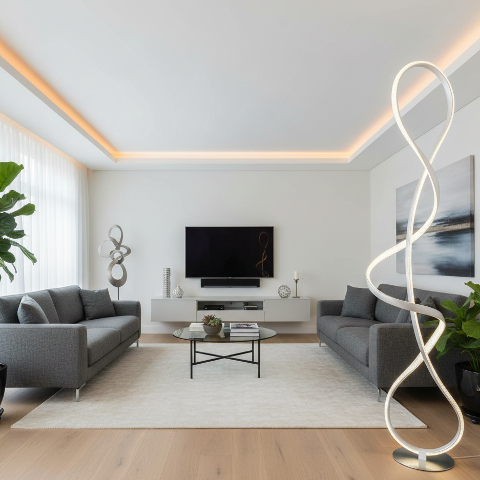 Swirl lampada da terra