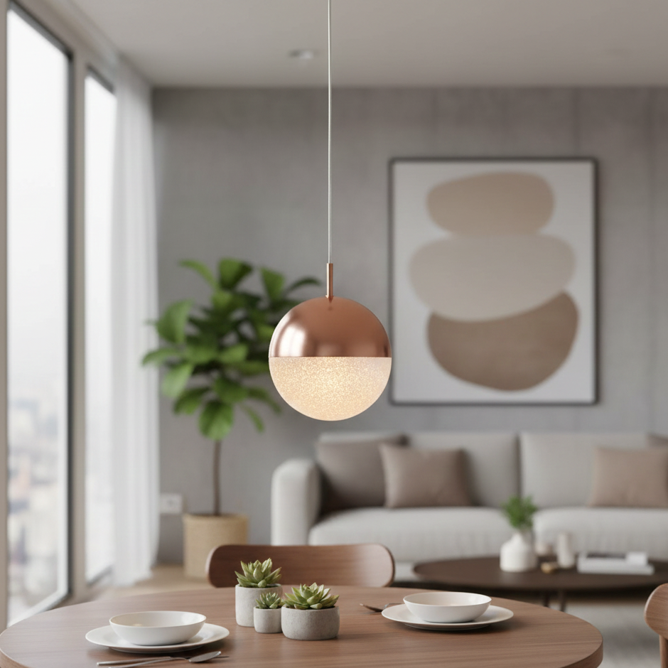 Atomo sospensione singola rame