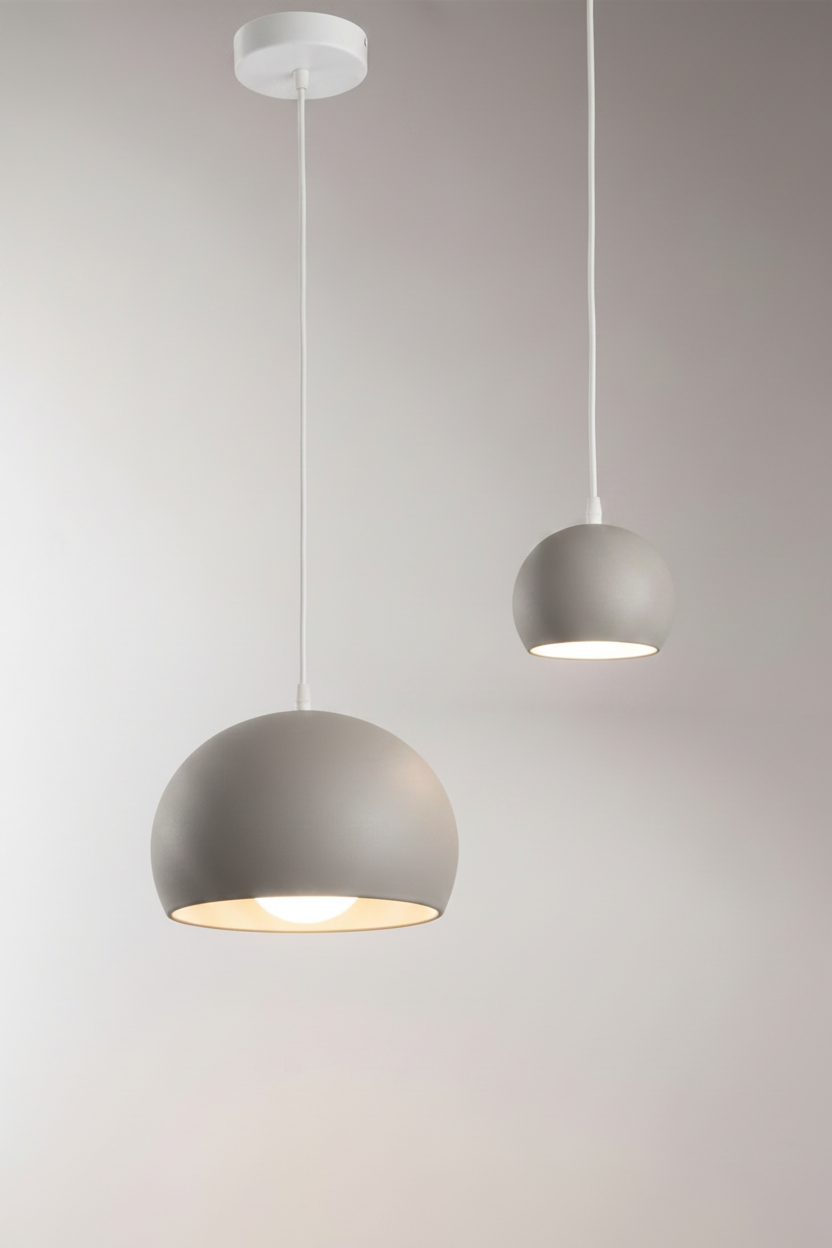 Sfera sospensione grigio