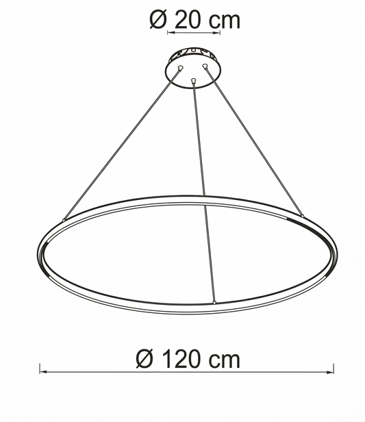 Nairobi sospensione oro  Ø 120cm