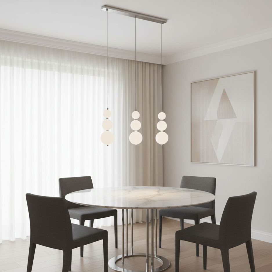 Perla Elegante Lineare 3 luci