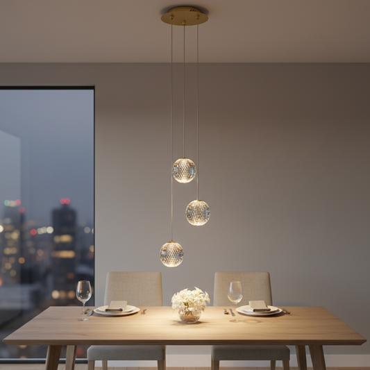 Diamante a 3 luci oro