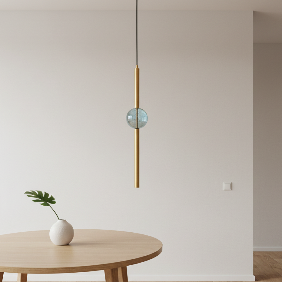 Lampada a sospensione: l'incanto della sfera di vetro