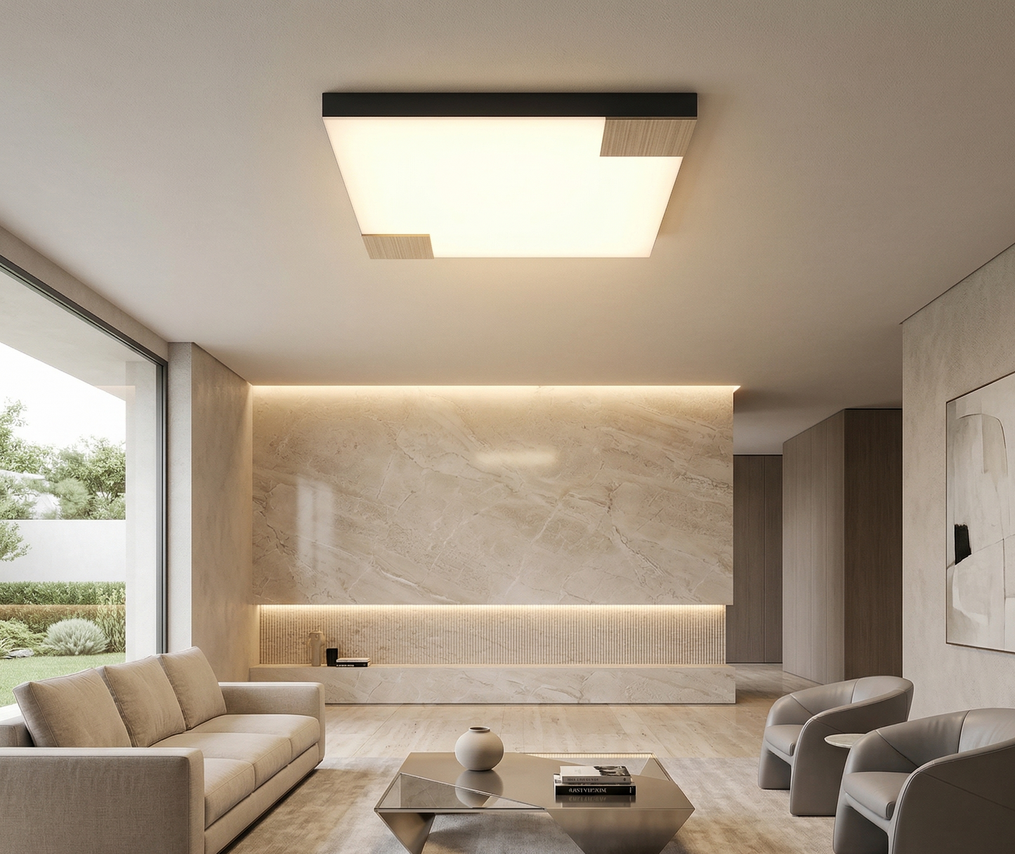 Brux lampada da parete/soffitto 55x55cm