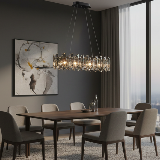 Arcadia 8 luci ovale