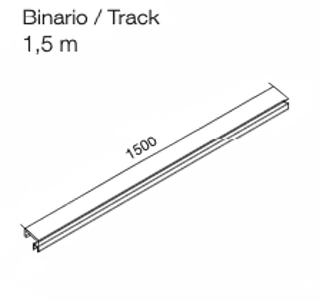 LinearTrack Pro-Lite 1.5m Binario decorativo 48Vdc