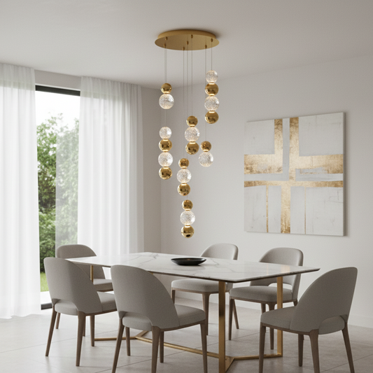 Brillante a 7 pendenti oro