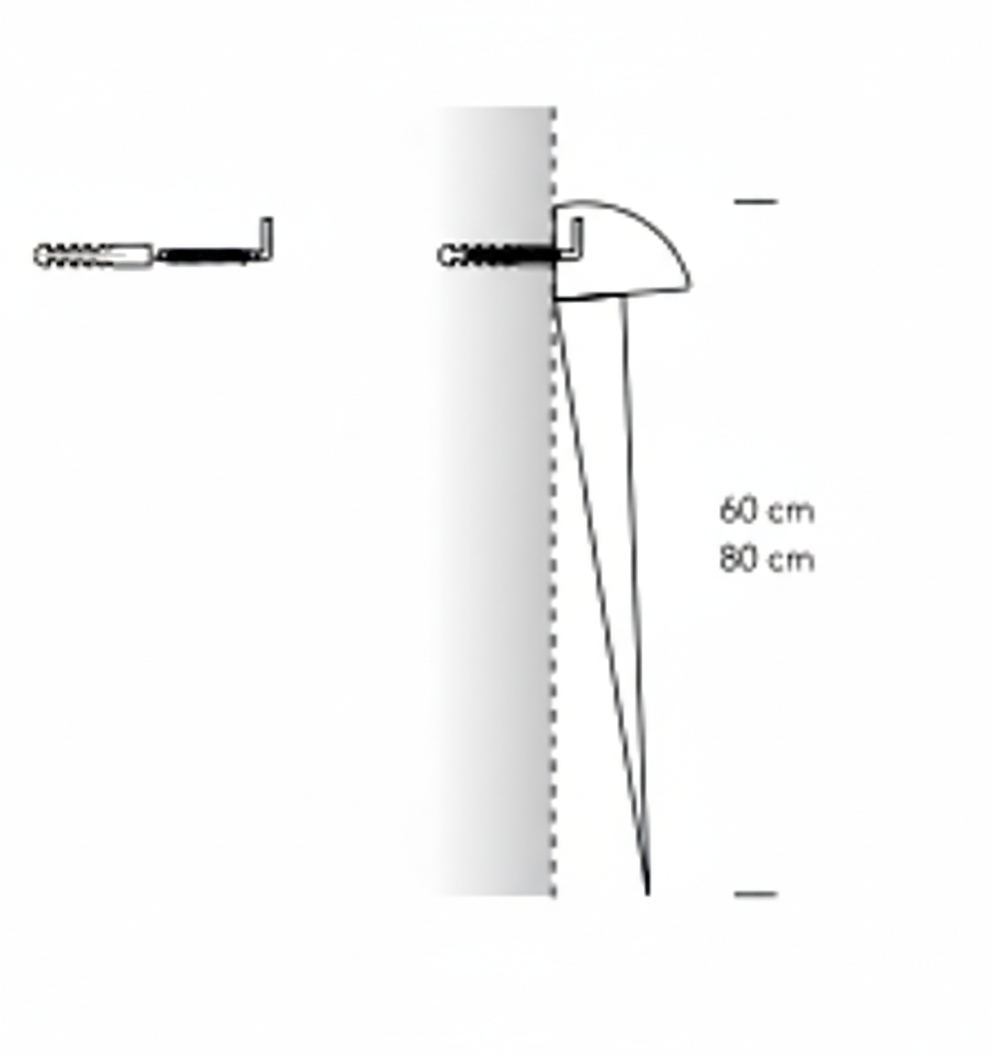 Chiodo wall big scultura Ø 17 H 80 cm