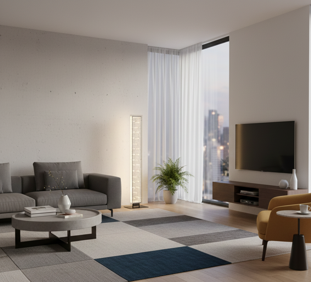 Mirrora lampada da terra