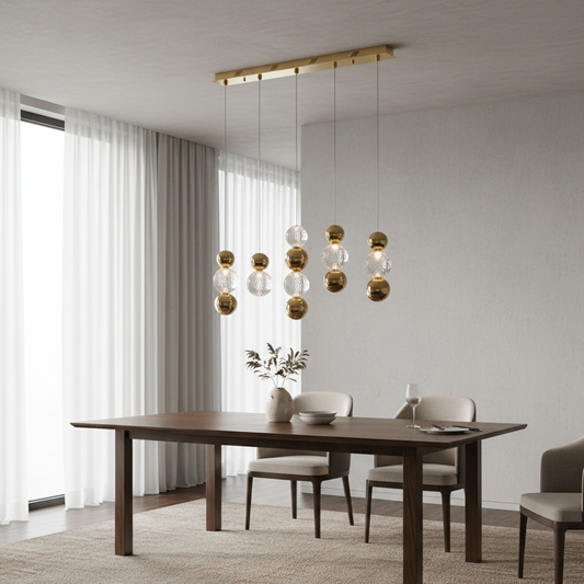 Brillante 5 pendenti oro lucido