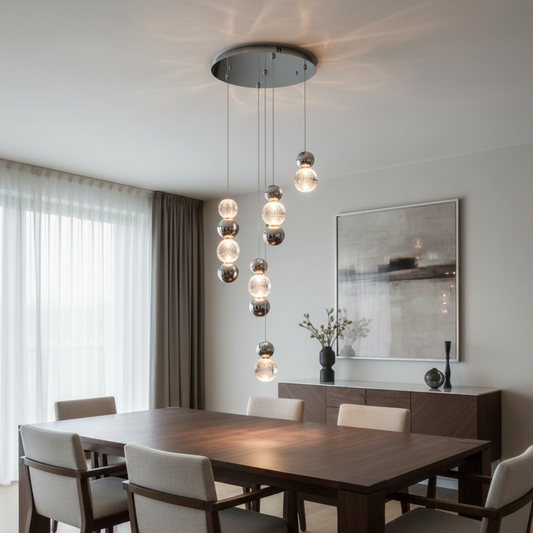 Brillante sospensione a 5 pendenti