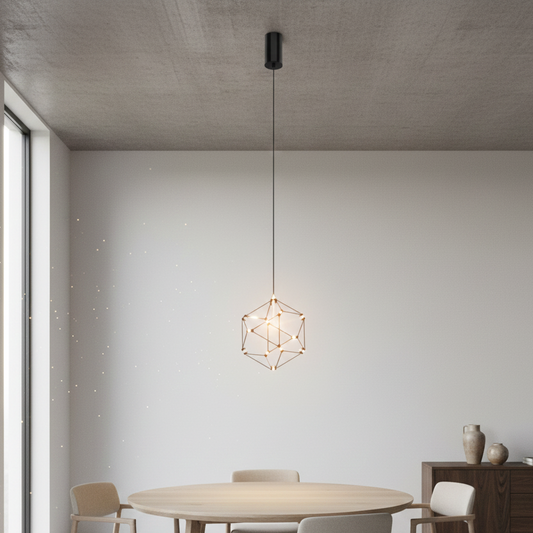 Lucciola Sospensione cromato nero