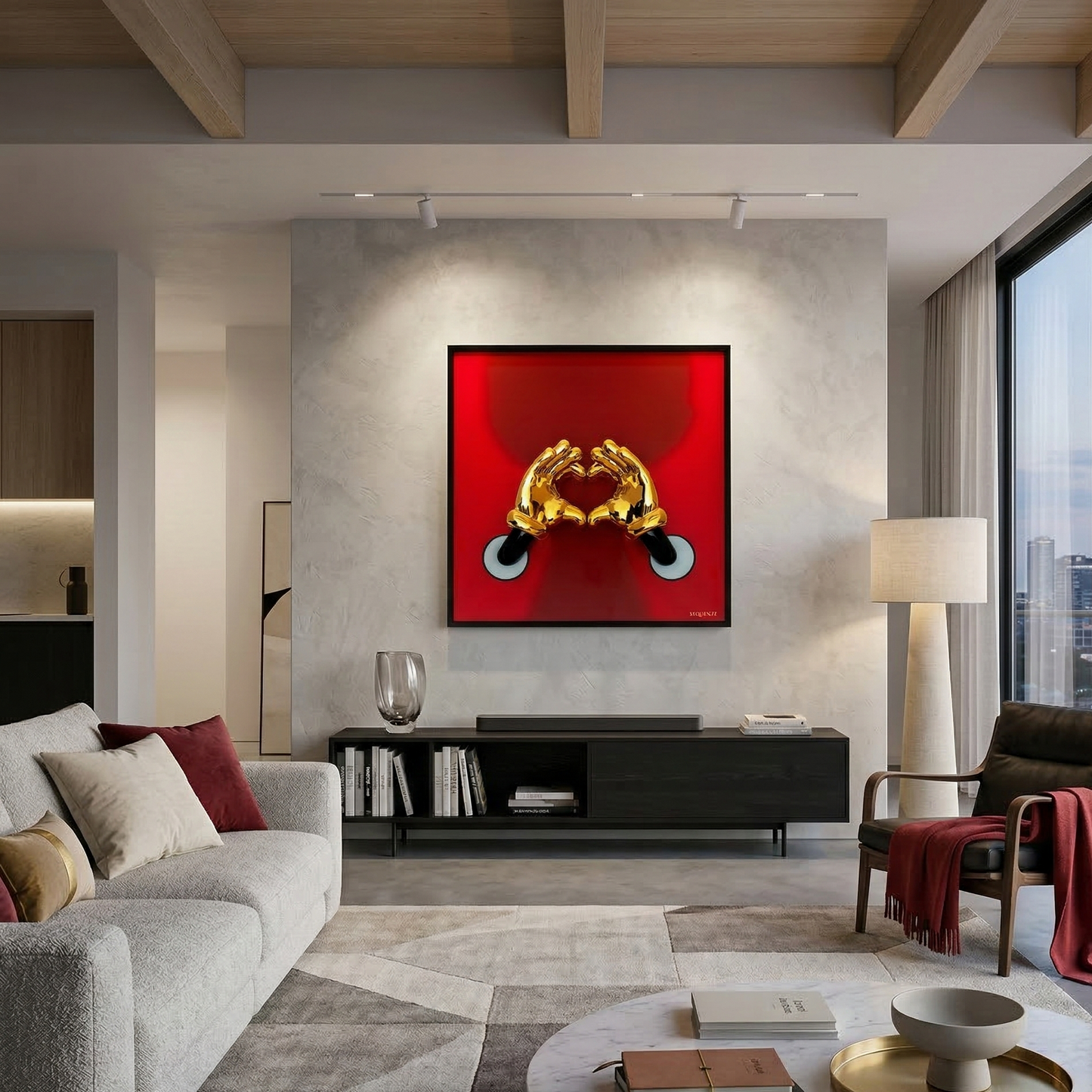 Cuore di gioco quadro