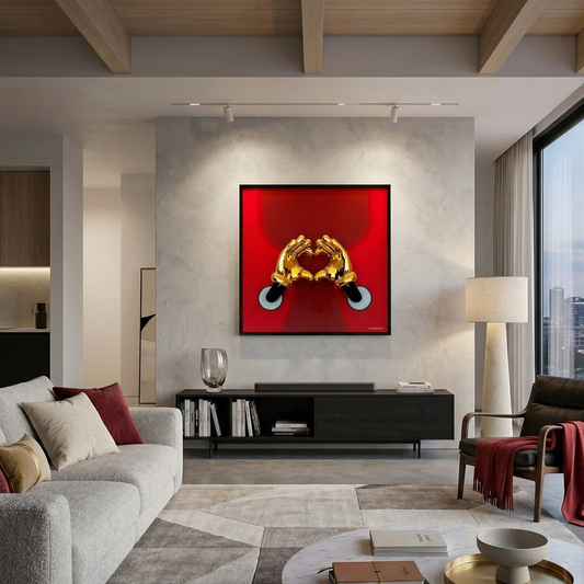 Cuore di gioco quadro