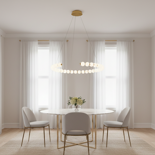 Perla Elegante 32 luci oro