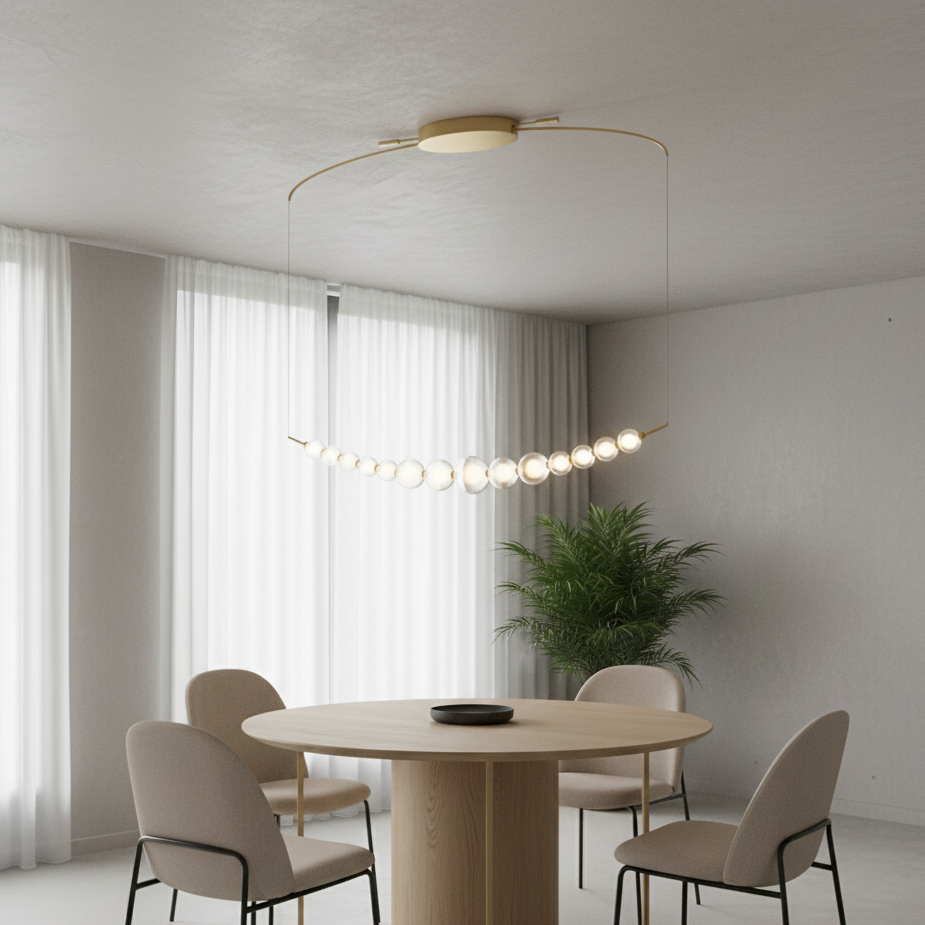 Perla Elegante 13 luci oro