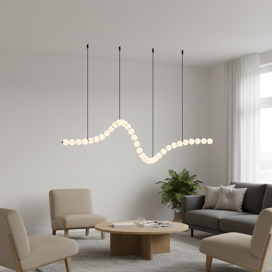 Perla sospensione Elegante 33 luci