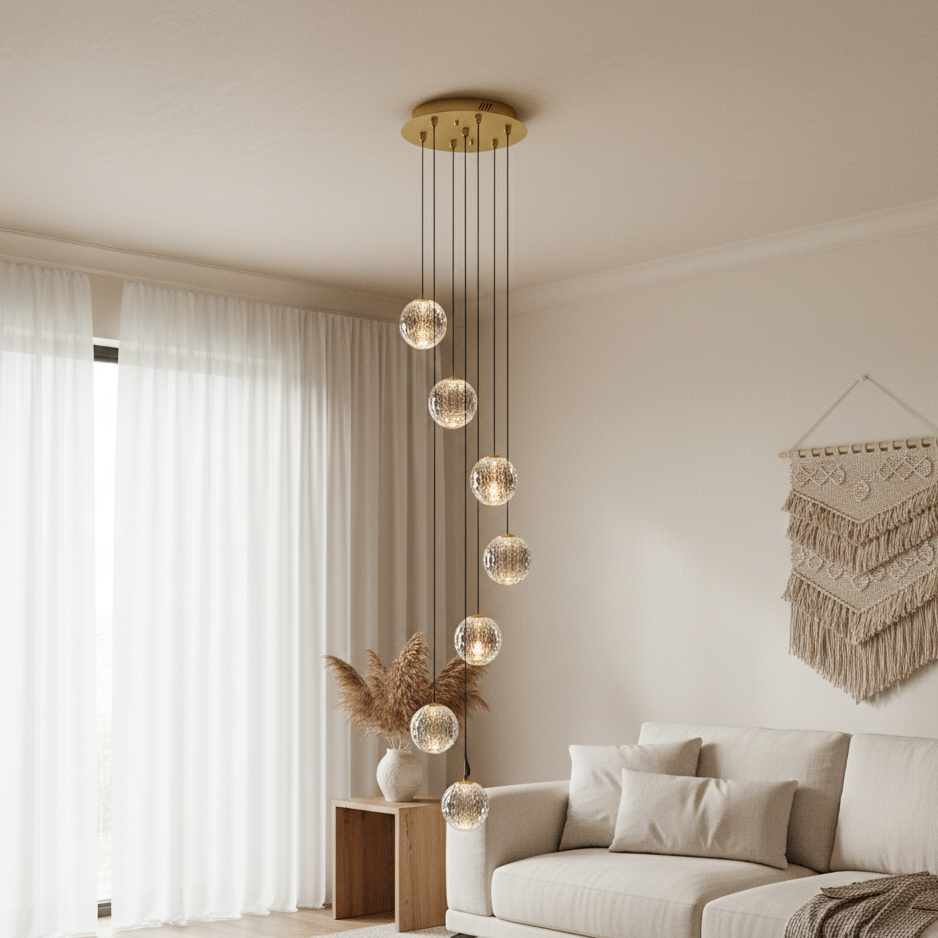 Diamante a 7 luci oro