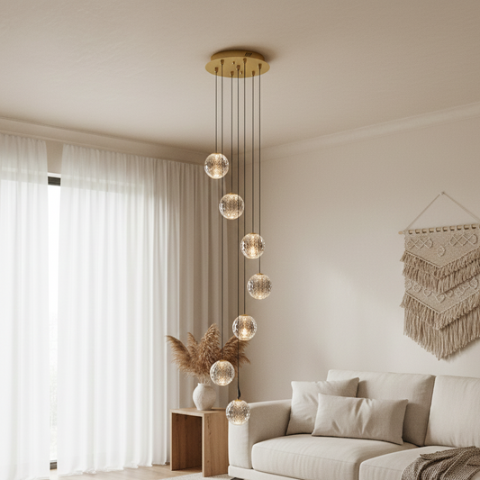 Diamante a 7 luci oro