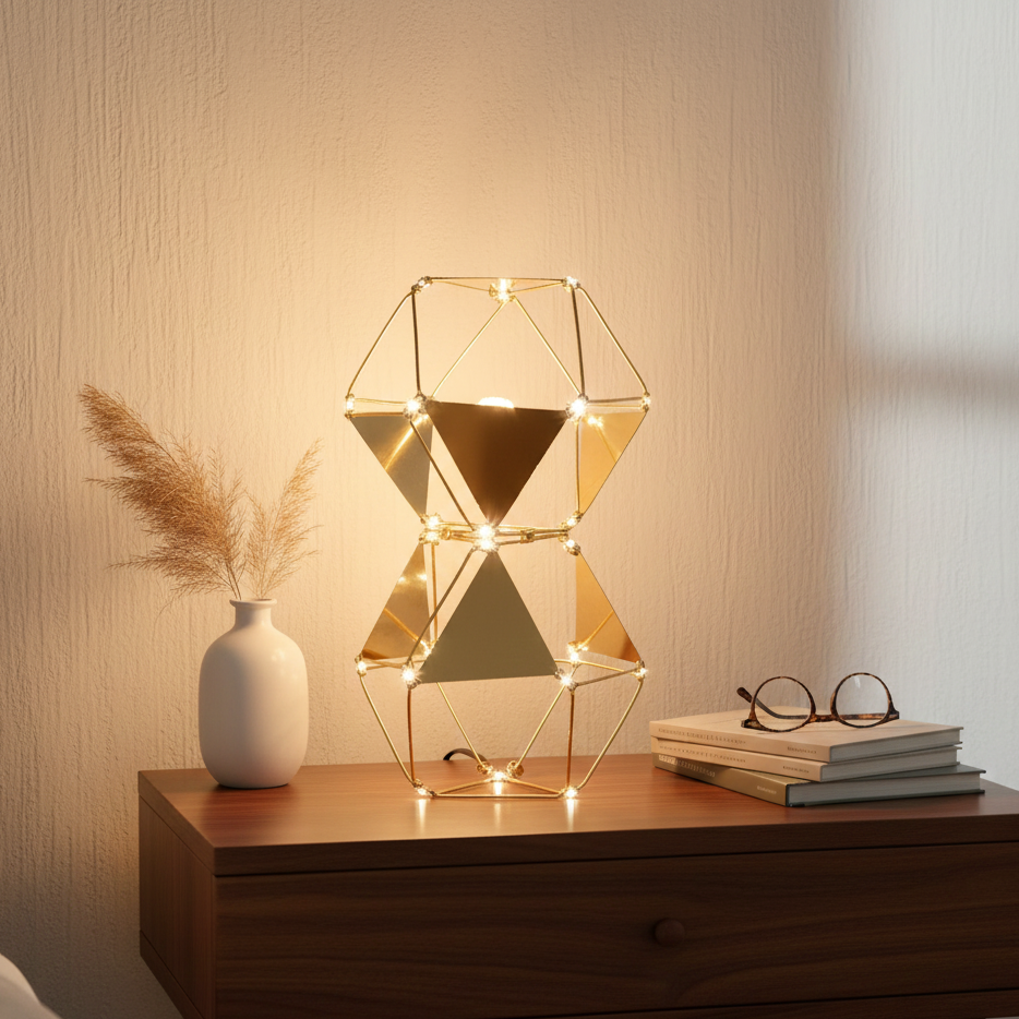 Lucciola Pro lampada da tavolo oro