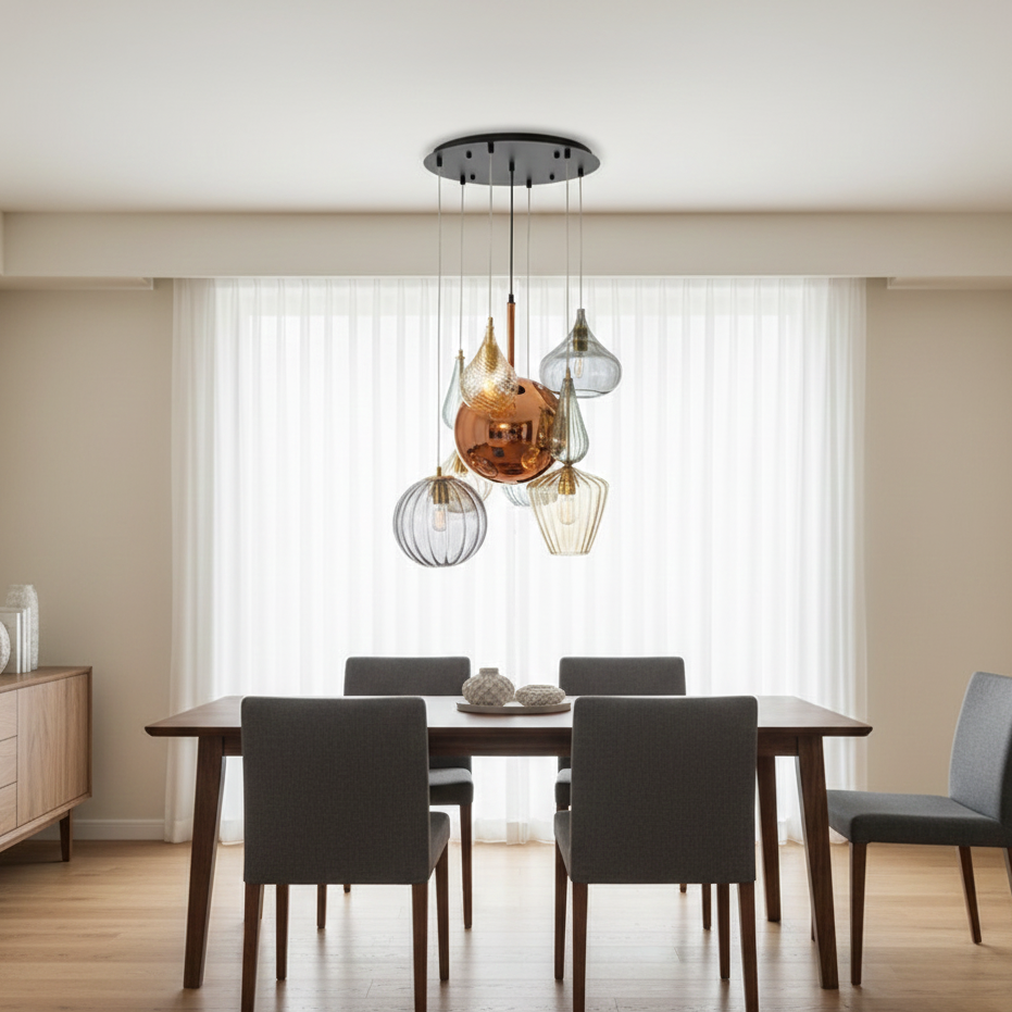 Lampadario a Sospensione Riflessi di Luce