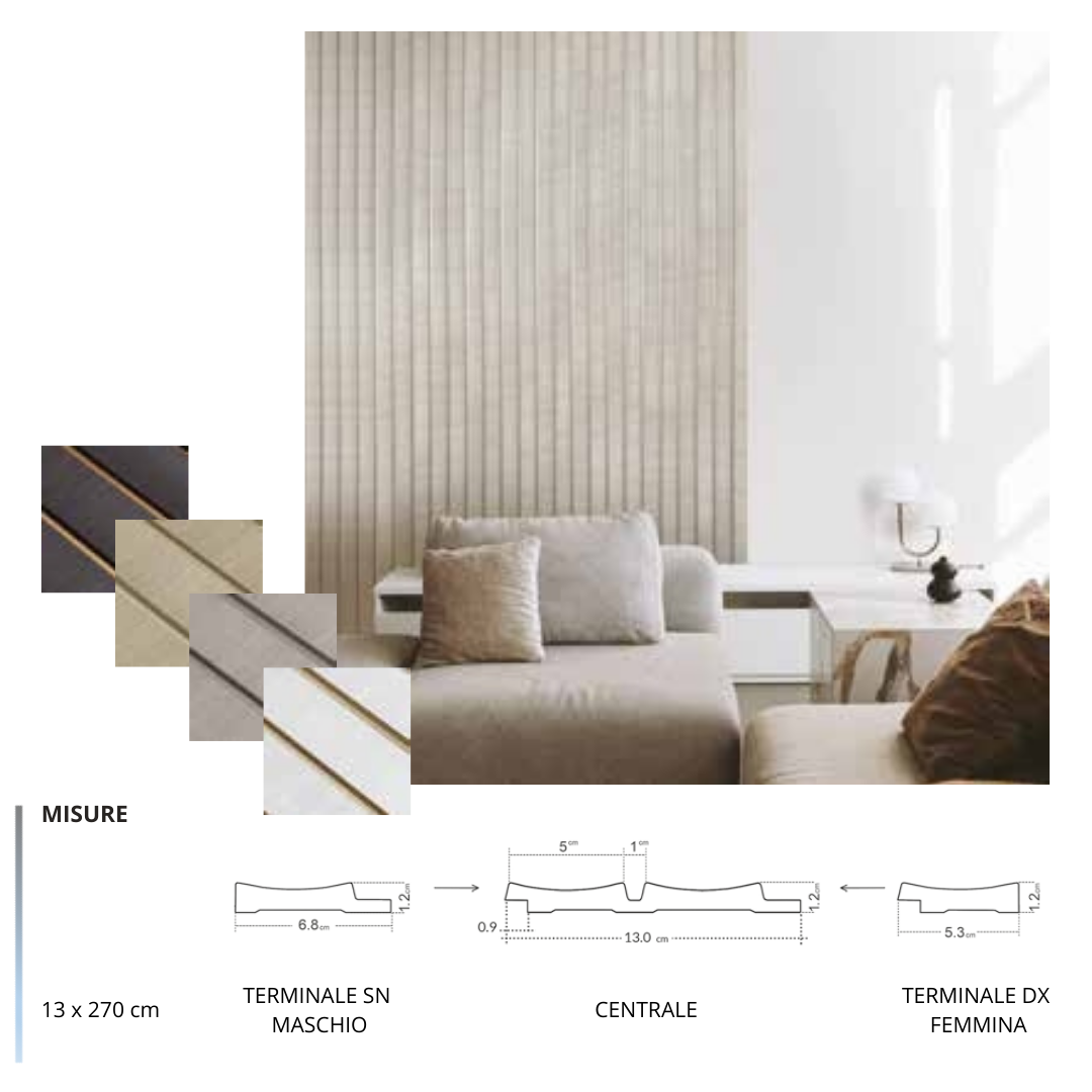 MONOLIS - Pannello Lamellare Idrorepellente