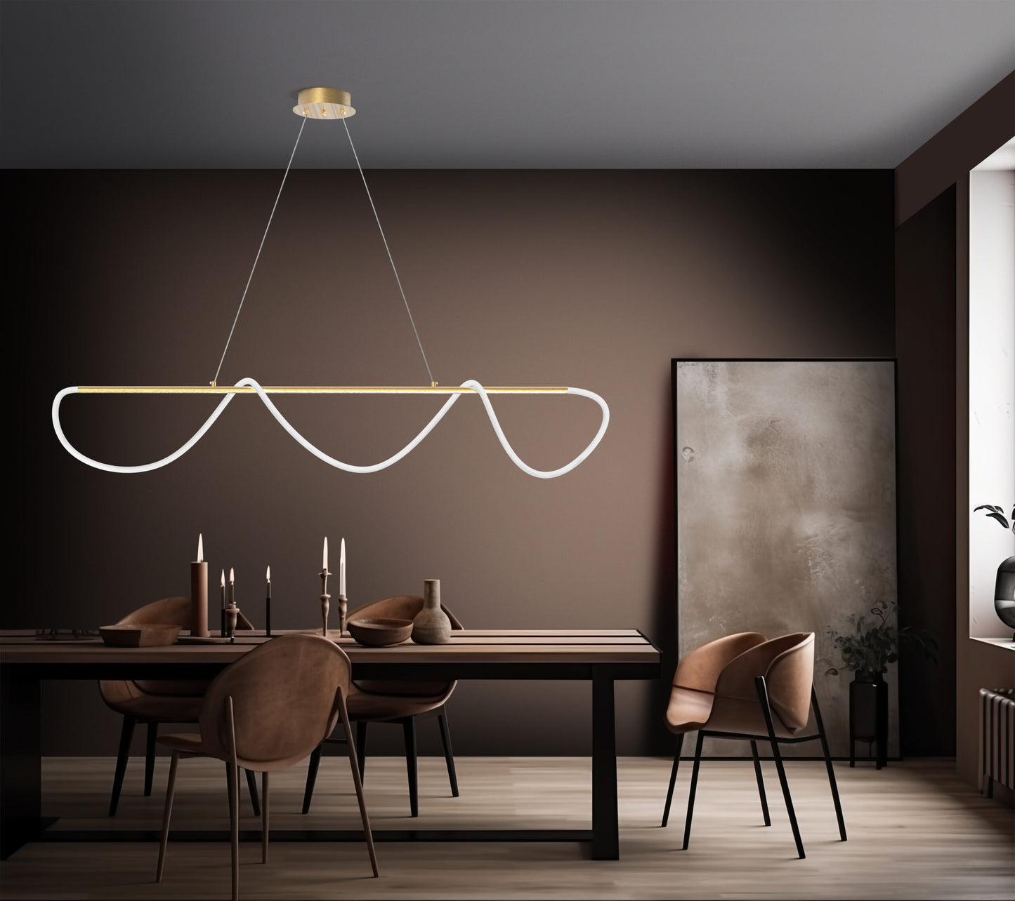 Eclittica sospensione oro 136cm