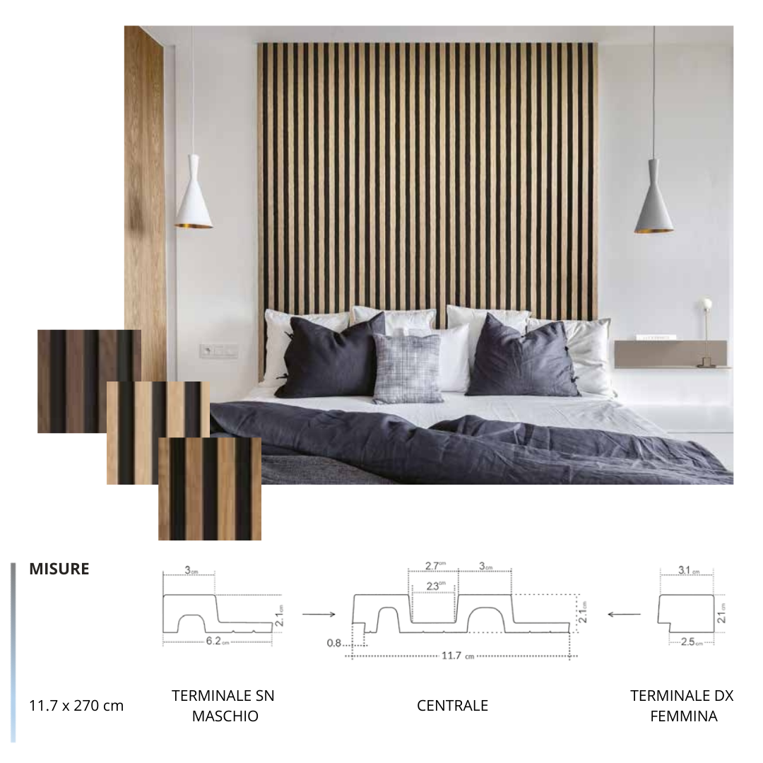 RITMÒRA - Pannello Lamellare Idrorepellente