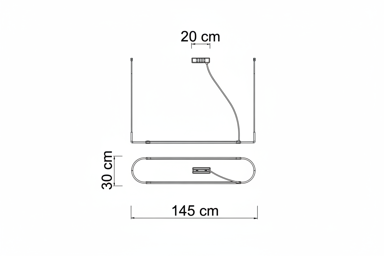 Jia sospensione oro 145cm