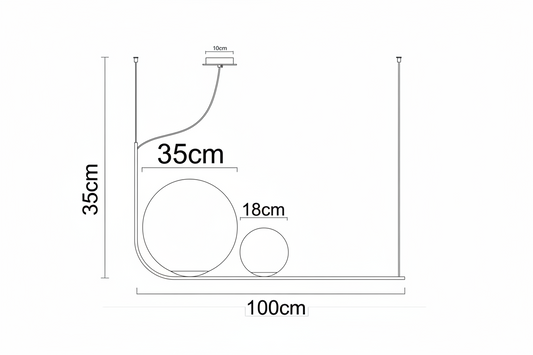 Adam sospensione 100cm