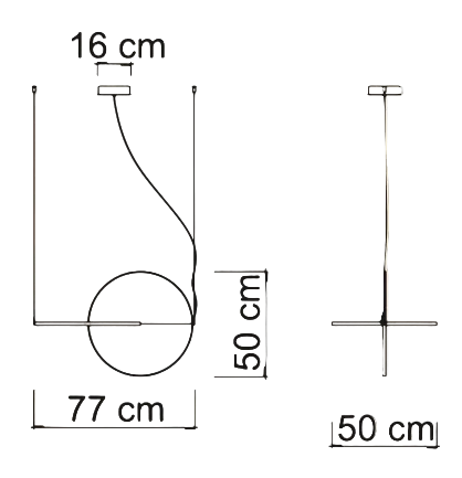 Virginia sospensione 77cm