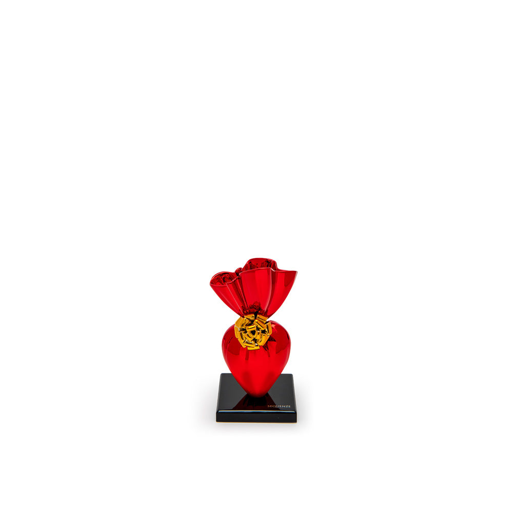 Cuore di caramelle scultura H 12cm