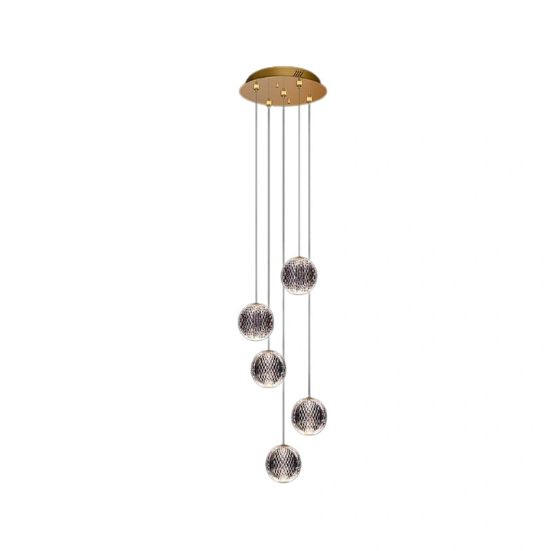 Diamante a 5 pendenti oro