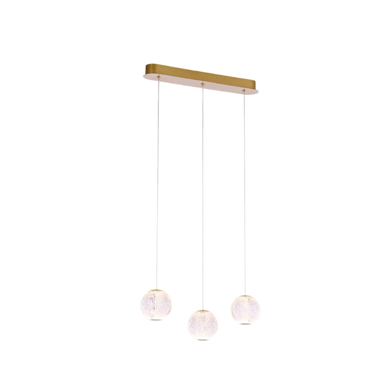 Diamante a 3 luci lineare oro