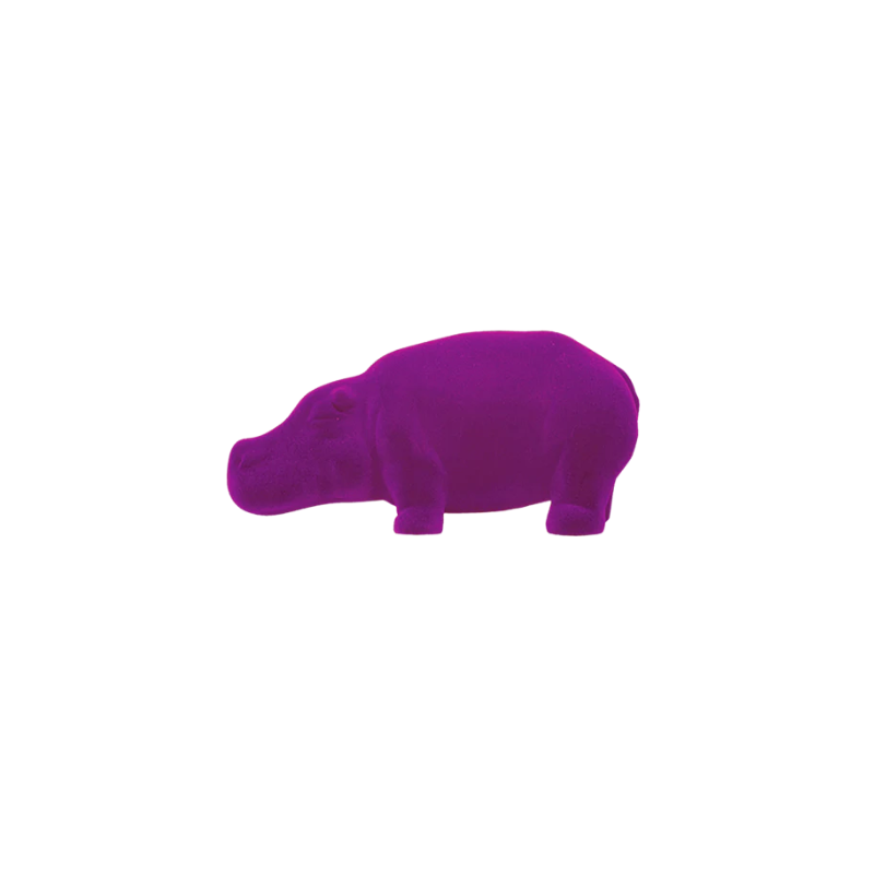 Hippo mini scultura L25 P 13 H 13cm