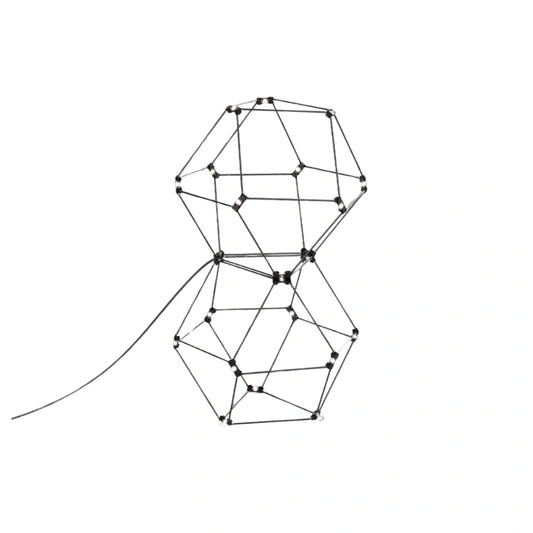 Lucciola Tavolo Cromato Nero