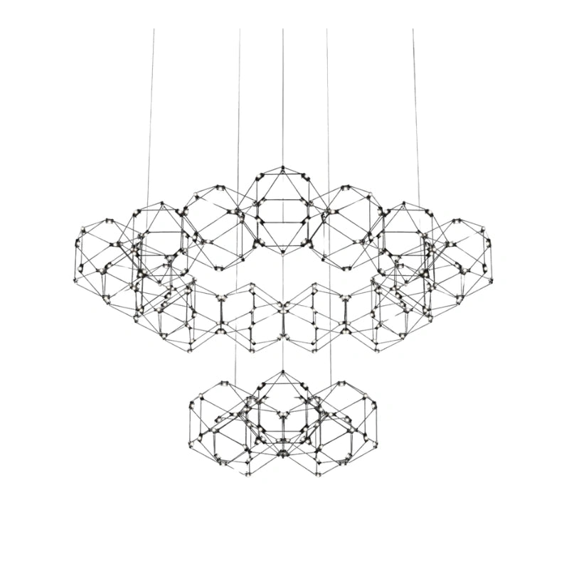 Lucciola a 2 livelli cromato nero