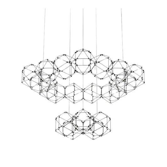 Lucciola a 2 livelli cromato nero