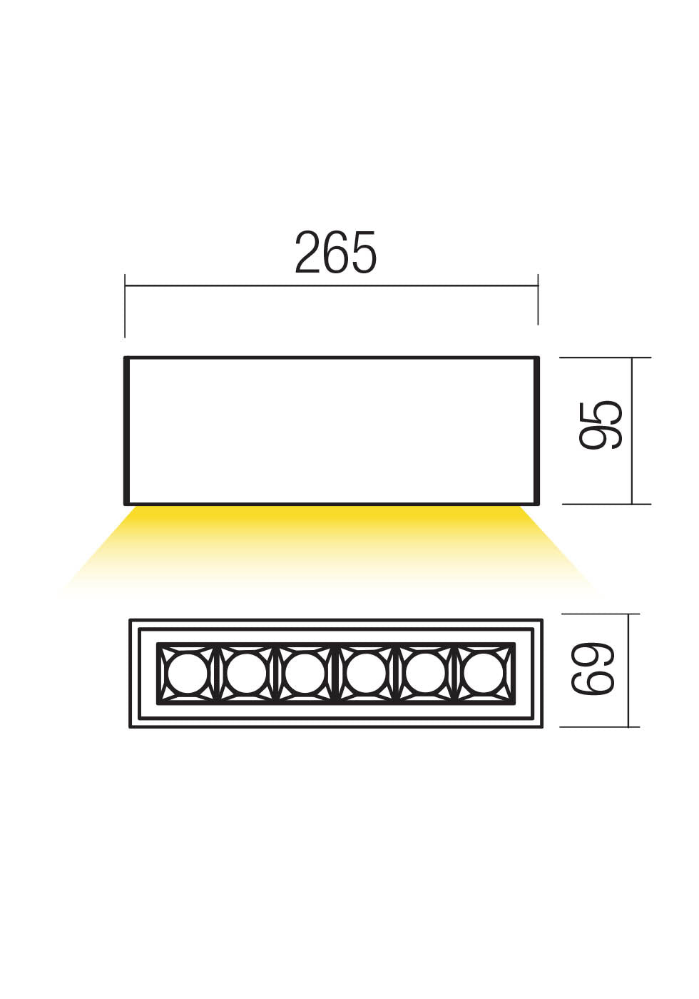 Aroos Plafoniera 2700k